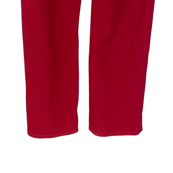 ATHLETA Salutation Stash Rib Flare Pants  Side Pockets Red Size XL Yoga Active - Picture 5 of 6